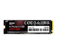 Silicon Power SP250GBP44UD90 NVMe 4.0 Gen4 PCIe M.2 SSD R/W jusqu'à 5 000/3 850 Mo/s (SP250GBP44UD9005) 250 Go