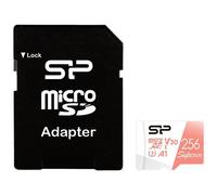 SILICON POWER Superior - Carte mémoire flash (adaptateur microSDXC vers SD inclus(e)) - 256 Go - A1 / Video Class V30 / UHS-I U3 / Class10 - microSDXC UHS-I G