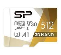SILICON POWER Superior Pro - Carte mémoire flash (adaptateur microSDXC vers SD inclus(e)) - 512 Go - A1 / Video Class V30 / UHS-I U3 / Class10 - microSDXC UHS-I - coloré Coloré G