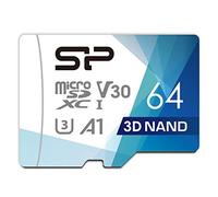 SILICON POWER Superior Pro microSDXC_Colorful - Carte mémoire flash (adaptateur microSDHC - SD inclus(e)) - 64 Go - A1 / Video Class V30 / UHS-I U3 / Class10 - microSDXC UHS-I
