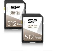 Silicon Power Superior Pro Uhs-Ii Lot De 2 Cartes Mémoire Sdxc V60 R/W Jusqu'À 280/170 Mo/S 512 Go[MEM8291865]