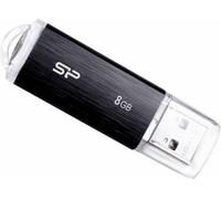 Silicon Power USB-Stick 8GB USB2.0 U02 Plastic Black