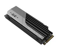 Silicon Power XS70 SP01KGBP44XS7005 Disque Dur SSD avec dissipateur Thermique Compatible avec Playstation 5, Nvme PCIe Gen4 M.2 2280 Jeu Interne R/W jusqu'à 7 300/6 000 Mo/s 1 to