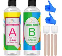 Silicone - 0.5ml Soft Silicone Rubber For Silicone Mold Making - Easy Mixing 1:1 Ratio For Resin Moulds, Moulding, Resin Making, Handicrafts