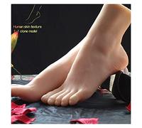 Silicone 1: 1 Femme Fake Foot Model for dessin de croquis Chaussures Chaussures Sandal Display Art TPE(Skin Hard bones,One pair of feet)