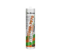 Mastic silicone bâtiment - alcoxy - blanc - poche - 25x400 ml - 7070+ DEN BRAVEN