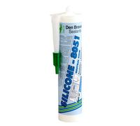 Den Braven Mastic silicone SILICONE 8051 monocomposant polyvalent Blanc 300 ml