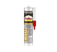 Silicone Acrylique pour bois et Parquet 'Pattex AC411' Mastic d'étanchéité acrylique en dispersion aqueuse, par l'effet mat et l'excellent adhésion, spécialement étudié pour la scellement de parquet. Sans solvants, sèche rapidement. 'Peut être lisses