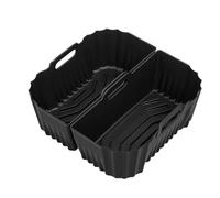 Silicone Air Fryer Liner - 7.24x7.24x3.35 inches Thermal Resistant Non-Stick for Baking, Steaming with Durable, Reusable Design for Kitchen, Restaurant, Home, Cooking, Silicone Flexible Easy Clean