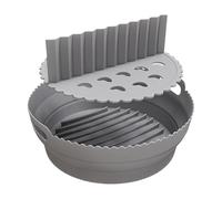 Silicone Air Fryer Liner - Importation d'air de sécurité pour lave-vaisselle - Insert Safe Air Fryer - Easy Cooking Variety Air Fryer Liner - Silicone réutilisable avec doublure plus claire