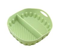 Silicone Air Fryer Liner - Square Divided Roasting Cooking Tray | Baking Air Fryer Liner for Dining Room Home, Catering, Kitchen Apartment, Meal Prep