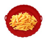 Silicone Air Fryer Liners | Plaque de cuisson réutilisable pour la cuisine | Friteuse à air chaud antiadhésif en silicone - Pour rôtir, rôtir et cuire au four