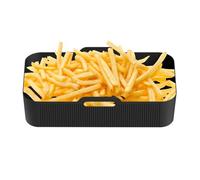 Silicone Air Fryer Liners - Reusable Heat Resistant Basket Mats for Cooking Baking Use | Food Grade Flexible Non Stick Tray Insert, Oil Drain Pad for Easy Cleaning Kitchen Frying Accessory