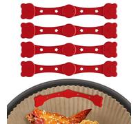 Silicone Air Fryer Magnets - Heat-Resistant Parchment Paper Holder | Parchment Paper Holder, Magnet Clips,for Kitchen Home Apartment Restaurant Rental House Dining Room Family Gathering