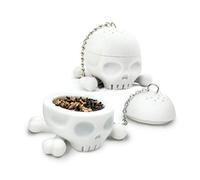 Silicone aloyau thé Os de crâne Boule à thé Feuillets Feuilles de thé Passoire Infuser