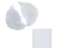 Silicone Angel Wings Moule - Résine De Décoration De Gâteau Portable, Moule Polyvalent Léger | Cadre D'argile De Résine De Chocolat De Bonbon Durable, Moule D'anges D'ange Pour Artisanat Bricolage En