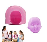 Silicone Baby Doll Head Mold | Moule de cuisson humaine pour décoration de gâteau | Perfect Craft Tool for Chocolate Desserts and Handmade Clay Projects