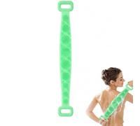Silicone Back Scrubber Belt, Silicone Body Scrubber, Long Lasting Exfoliating Silicones Towel Shower Massage Extra Long, 360° Anti-Slip, Flexible Design for Daily Showers, Easy Cleaning，Green 70cm