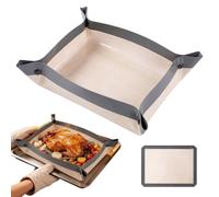 Silicone Baking Mats Heat Resistant Non-Stick Oven Liners Food Grade | Silicone Dough Mat Roasting Pan Bread Sourdough Dough Pastry Home Kitchen Oven Counter Table Bakery BBQ