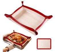 Silicone Baking Mats Heat Resistant Non-Stick Oven Liners Food Grade | Silicone Dough Mat Roasting Pan Bread Sourdough Dough Pastry Home Kitchen Oven Counter Table Bakery BBQ