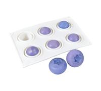 Silicone Baking Mold - 6-Cavity Blueberry Food-Grade Heat Resistant, Nonstick Pans, Berry Shape Trays | Hexa Cavity Treat Matrixes Flexible Fondant Press Beds Thermal Mousse Cells for Chocolate Ice
