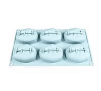 Silicone Baking Mold - 6-Cavity Easy Release Nonstick | Coffee Bean Mold | For French Mousse Chiffon Cake Chocolate Pastries, Funny Silicone Baking Pan For Cake Cupcake Cookie DIY, Food Grad