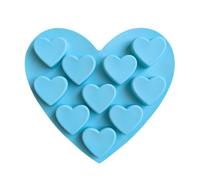 Silicone Baking Molds | Silicone Cake Molds with 10 Grids - Easy to Release Dessert Mold, Soft Candy Mold for Pudding, Ice, Chocolate