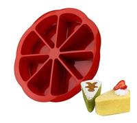 Silicone Baking Pan Triangle-8-Way Gâteau Forme antiadhésive, Sconeform Silicone Silicone | Forme de muffins flexible doux pour les brownies de cuisine Mousse de gâteau de pain de maïs et autres appli