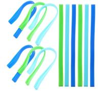 Silicone Bande Élastique Plate 12 Pièces 20cm | Fixation Élastique, Transport et Rangement Faciles, Usage Multifonction, pour Projets Industriels et Maison
