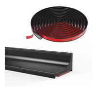 Silicone barre de seuil douche, joint pour douche, rebord douche italienne, barriere de douche anti débordement, Adatto per bagni, docce e cucine (Noir, 305CM)