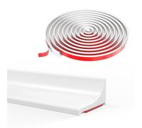 Silicone barre de seuil douche, joint pour douche, rebord douche italienne, barriere de douche anti débordement, Adatto per bagni, docce e cucine (Blanc, 305CM)