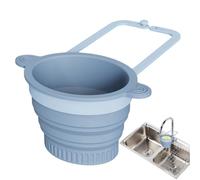 Silicone Basket | Kitchen Sink Basket | Sink Drain Baskett | Wall-mounted Silicone Foldable Accessories | Drainage Strainer | For Salad Berry Mixing, Cleaning, Cooking,Camping