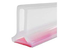 Silicone bathroom water stop,Collapsible Threshold Water Dam for Shower Stall,Silicone Shower Barrier Keeps Water Inside Shower Pan, Shower Base Water stopper Dry (100 CM,Transparent)