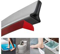 Silicone bathroom water stop,Collapsible Threshold Water Dam for Shower Stall,Silicone Shower Barrier Keeps Water Inside Shower Pan, Shower Base Water stopper Dry And Wet Separation (100 CM,Grey)