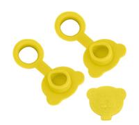 Silicone Bathtub Drain Stopper, Bath Tub Application, Adorable Bear Shape Seal, Hydrophobic Water Blocking Technology, Multifunctional Ergonomic Polymer Accessory, Bathroom Lavatory Replacement