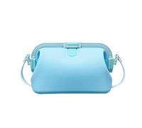 Silicone Beach Bag With Strap,Foldable Waterproof Floating Tote | Summer Gym Tote & Makeup Crossbody for Women,Leakproof Food-Grade Silicone With Wet/Dry Separation for Beach & Pool Days