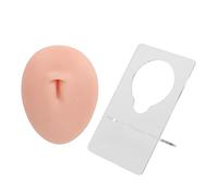 Silicone Belly Model 3D Piercing Practice ACUPUNCTURE Affichage du nombril Soft Boully Modèle pour l'enseignement (Teint léger)