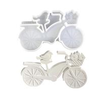 Silicone Bike Mold, Bird on Bike Design Easy Release Mould