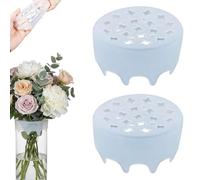 Silicone Blossom Grid Flower Arranger, Silicone Flower Frog Arranger Grid, Flexible Reusable Floral Grid for Vases, Stretchable Flower Arrangement Holder, Waterproof Flower Frogs (2Pcs-F)