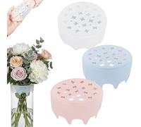 Silicone Blossom Grid Flower Arranger, Silicone Flower Frog Arranger Grid, Flexible Reusable Floral Grid for Vases, Stretchable Flower Arrangement Holder, Waterproof Flower Frogs (3Pcs)