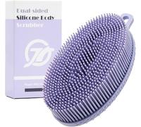 Silicone Body Brush-2 Sided Bath And Shower Body Brush For Gentle Exfoliation,Deep Cleansing And Intensive Massage,Care For Sensitive Skin,Lavender