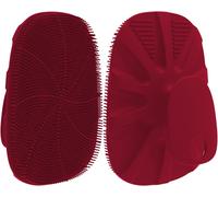Silicone Body Brush For Shower And Bath,Cleansing And Exfoliating Sensitive Skin Of Women,Men,Babies-Non-Slip Handle,Well Foaming,1 Pack,Red