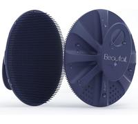 Silicone Body Brush Shower Bath Soft Bristles Soft Scrub for Women Men Baby Sensitive Skin Easy Hold Lather Well Blue