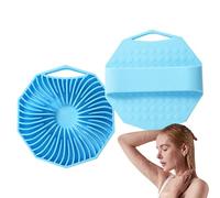 Silicone Body Scrubber - Exfoliant Corporel Pour Douche Brosse De Nettoyage | 2 Pièces Brosse En Silicone Loofah Accessoire De Bain Pour Types De Peau Femmes Hommes