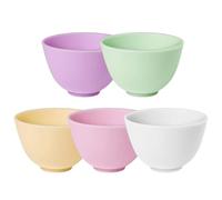Silicone Bols Souples et Pratiques Lot de 5, pour Masque Facial | Mélange de Soins, Usage Ménager, Format Compact, Silicone, Lot de Cinq Pièces, Simple et Sûr