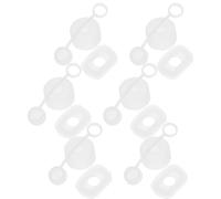 Silicone Bouchon Anti-déversement Transparent, pour Paille, Lot de Set | Embout de Paille Sécurisé, Léger et Réutilisable, pour Gobelets de Voyage, Utilisation Quotidienne