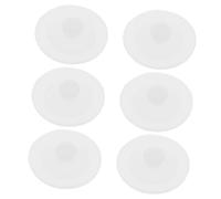 Silicone Bouchon Anti-Fuite Lot de 6 Pièces, pour Gourde | Anneau Étanche, Pièce Remplaçable, pour Flasque et Bouteille D’eau, Usage Quotidien, Blanc