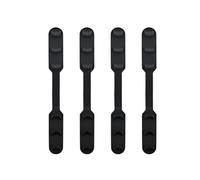 Silicone Boucle de Cordon de Masque Réglable, Lot de 4 Pièces | Noir Discret, Usage Simple, Accessoire Pratique pour Hommes et Femmes, Maintien Ajustable Derrière la Tête
