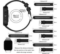 Silicone Bracelet 16Mm 18Mm 19Mm 20Mm 22Mm 24Mm Compatible Avec Garmin Samsung Amazfit Ruimen Tensky Huawei Smartwatch Bracelet Quick Relese Enfants Femmes Hommes[MON9263083]
