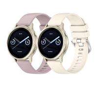 Silicone Bracelet pour Garmin Venu 4 41mm/Venu 3S/Venu 2S, 18mm Bracelet Silicone Sport de Remplacement pour Garmin Vivoactive 4S/Vivomove 3S/Forerunner 255S/255S Music/265S/45S/Instinct 2S